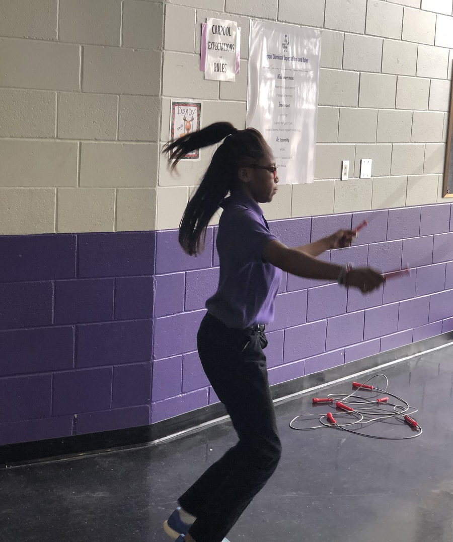 reindeer jump rope station