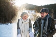 senior residents winter activities