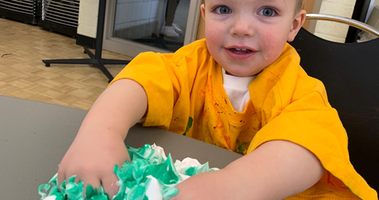 diy watercolor shaving cream