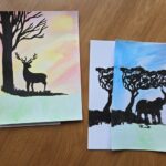 Easy Watercolor Craft Kit Activity – Nature Silhouette Designs