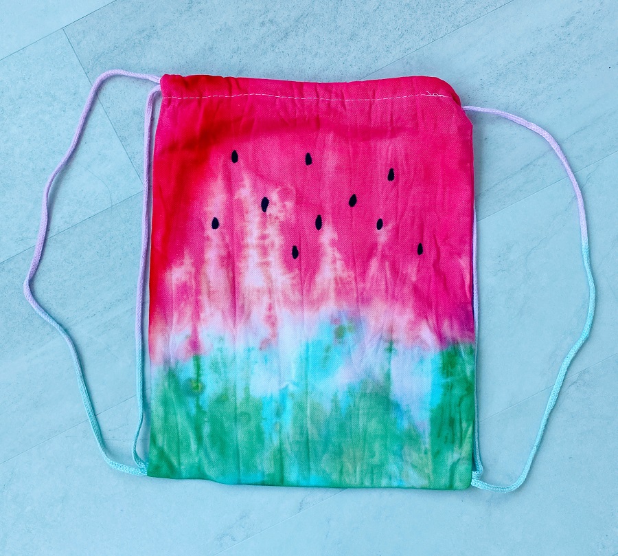 Fabric Drawstring Bag from Plastic Bottles DIY Tutorial