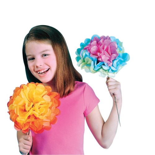 tissue paper flower