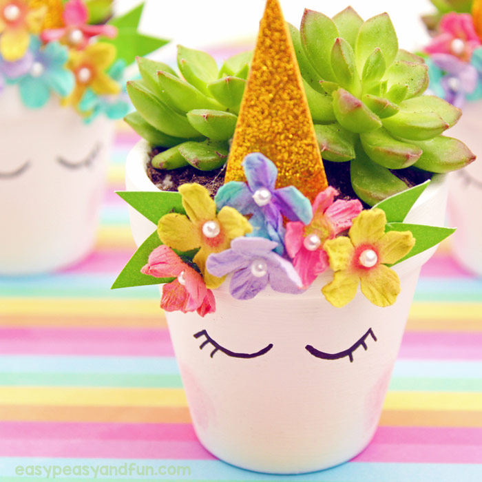 unicorn flower pot