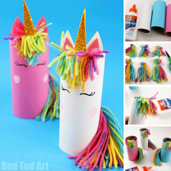 Unicorn Toilet Paper Roll Craft - Easy Peasy and Fun