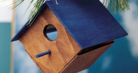 wooden birdhouse