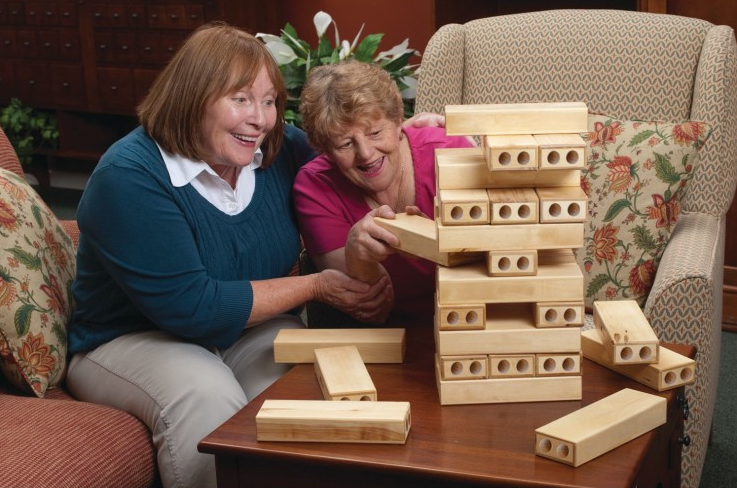 wooden stacking game